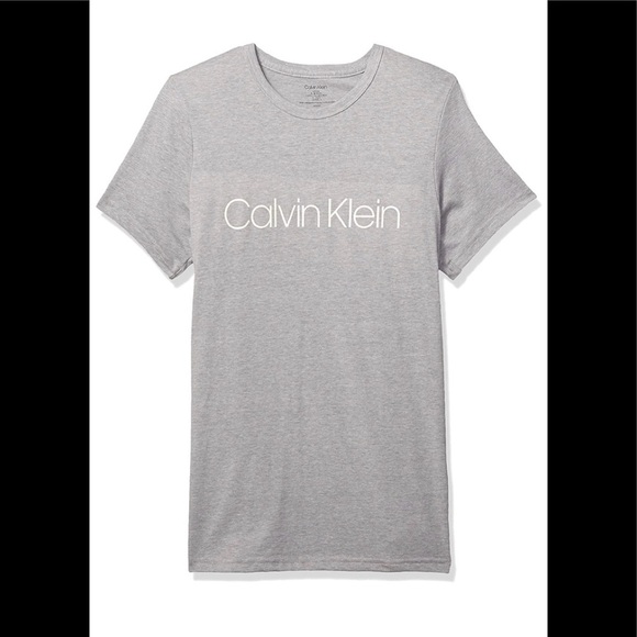 Calvin Klein Mens T-Shirt Grey Color - Picture 2 of 4